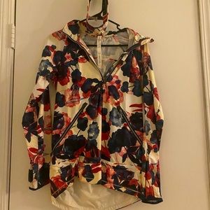 Lululemon floral print windbreaker & headband